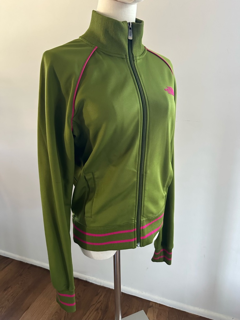 The North Face Y2K Track Jacket Green Pink Retro Gorpcore Women’s M - Picture 4 of 9